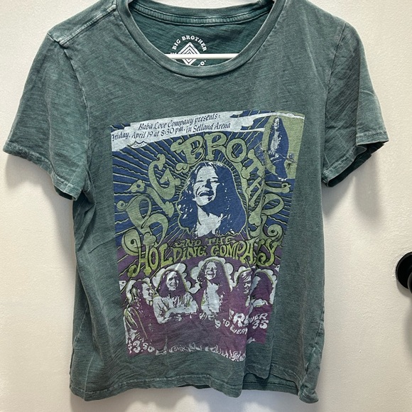Lucky Brand And Big Brother And The Holding Company Screen Print Tee Size Medium - Picture 1 of 5